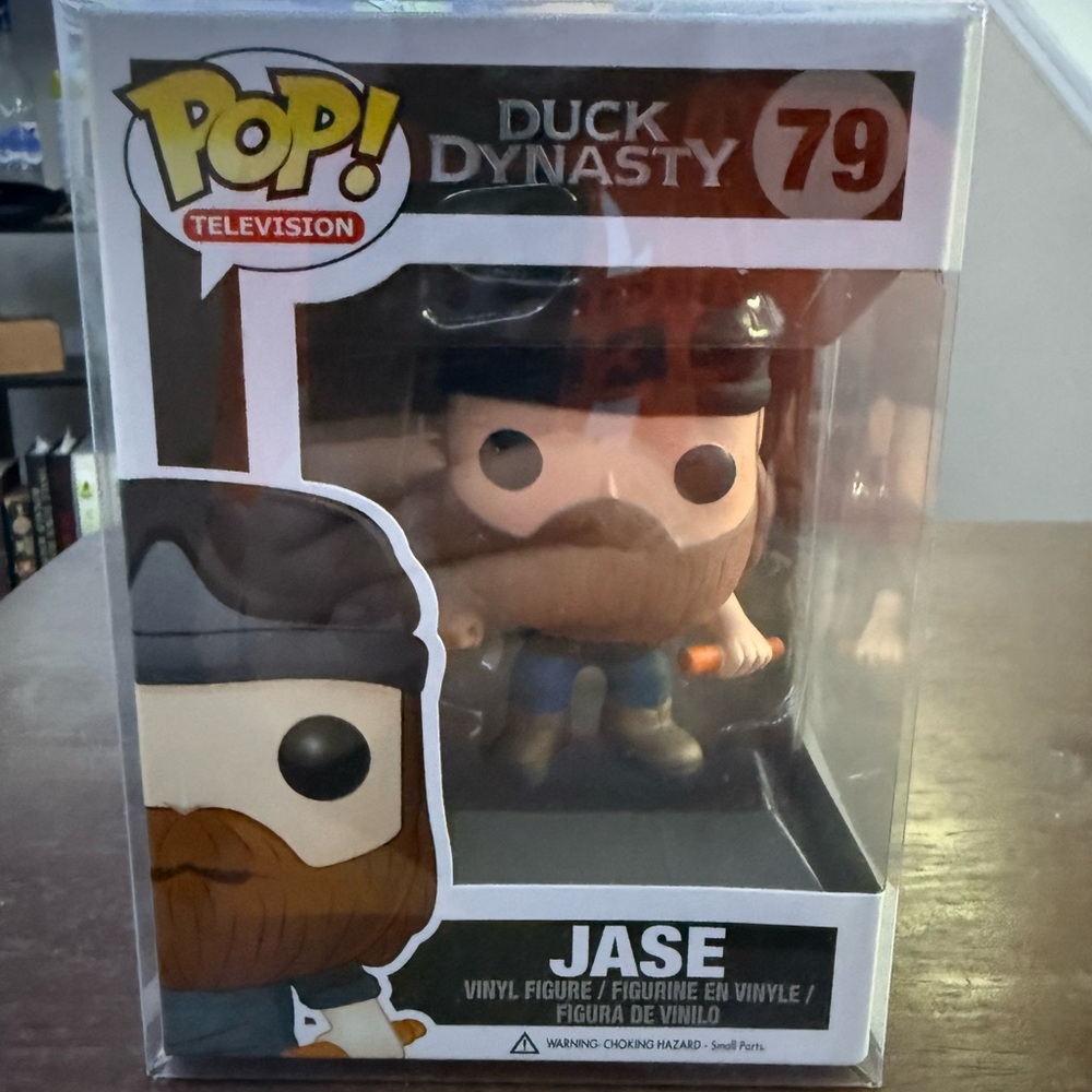 Funko Pop Duck Dynasty Jase Figure with Black Hat and Brown Beard